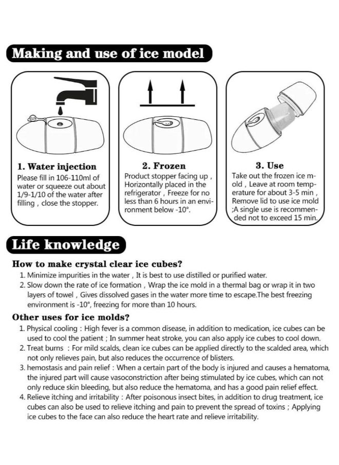 Prime by javaudan Ice Mold Ice Maker for Face with Anti-Leak& Drip System, Contour Cube Ice Roller, Silicone Ice Holder for Face Ice Face Roller Skin Care Tools Gift for Women Pink  - Image 5