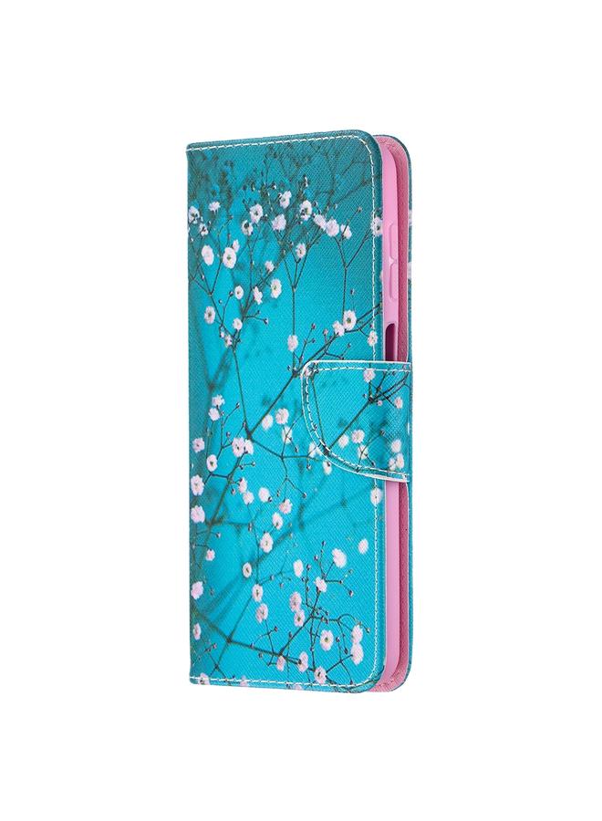 S-TOP Case For Samsung Galaxy A12 Colored Drawing Pattern Horizontal Flip Leather Case with Holder & Card Slots & Wallet - Image 2