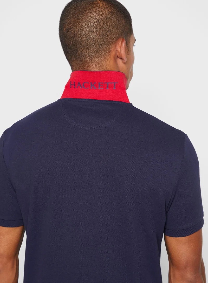 Hackett Logo Slim Fit Polo