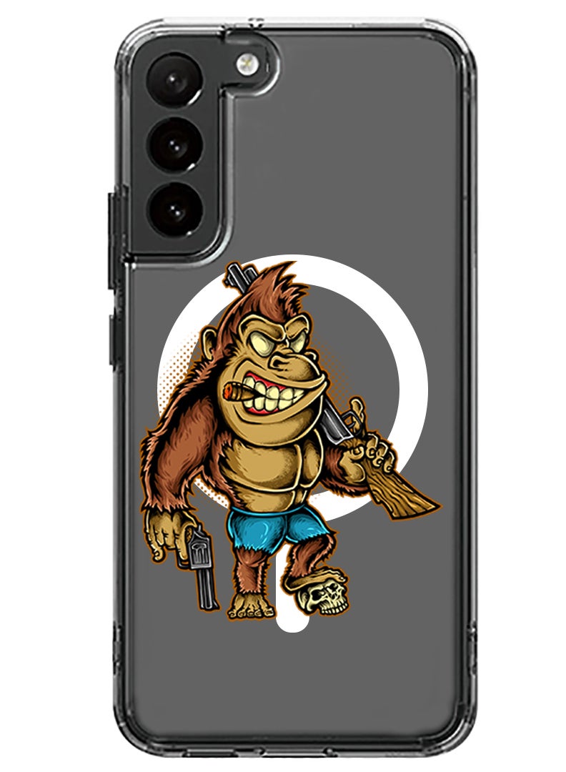 Theodor Magnetic Case for Samsung Galaxy S23 6.1-inch Compatible with MagSafe Wireless Charging, Shockproof Phone Bumper Cover Killer kong copy - Image 1