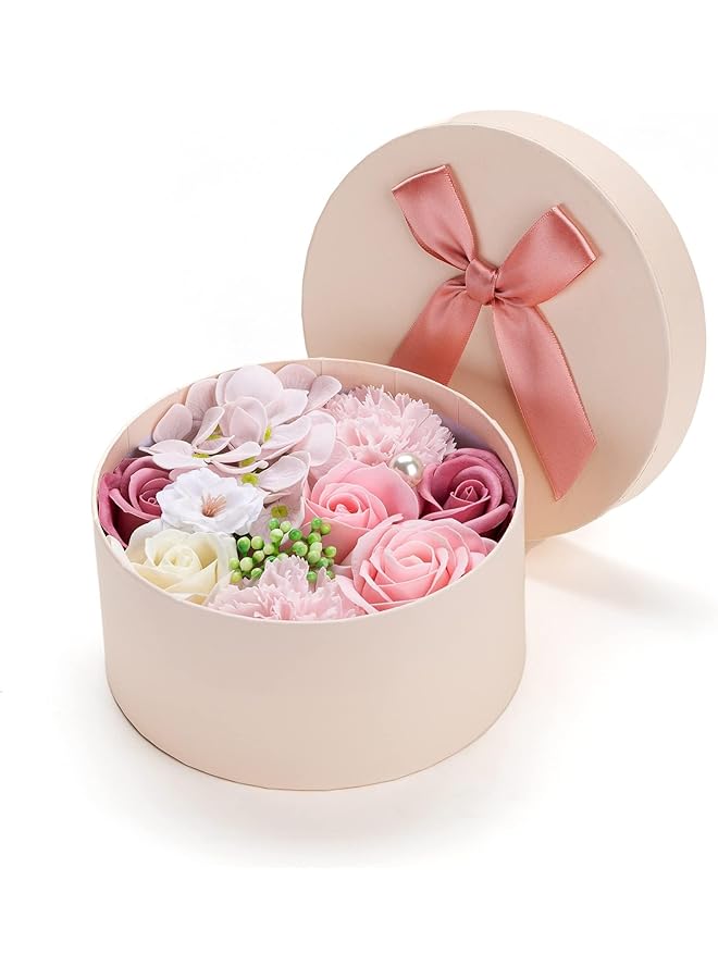 erorex Beautiful Flora Scented Roses Carnation Flower Bath Soap With Stem Flower Soap In Gift Box Gift For Birthday Valentine'S Day Mother'S Day Pink - Image 3
