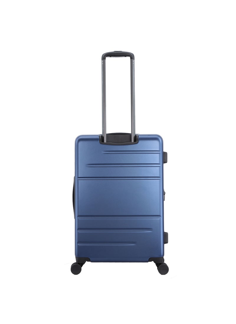Discovery Patrol Hardside Check-In Medium Travel Suitcase, 100% PC Durable Ultra Lightweight Hard Shell Expandable Luggage, 4 Double Wheel, TSA Lock Trolley Bag Black (60 cm/24 Inch) Metallic Blue. - pzsku/ZE01B4B318A46D04EB8B9Z/45/_/1727703044/8713d619-9764-4429-83d0-c94ce52a27ca