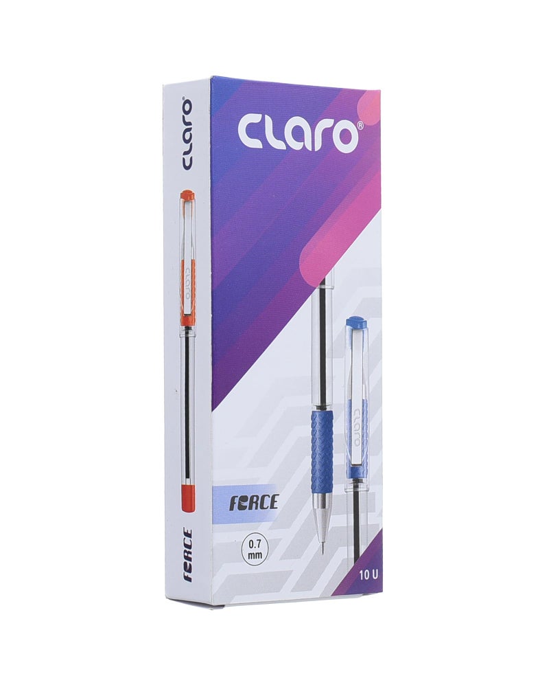 Claro Force CL-5022 Ballpoint Pen High Qualty Blue Smooth Ink 0.7mm Fine 10 Pieces - Image 1