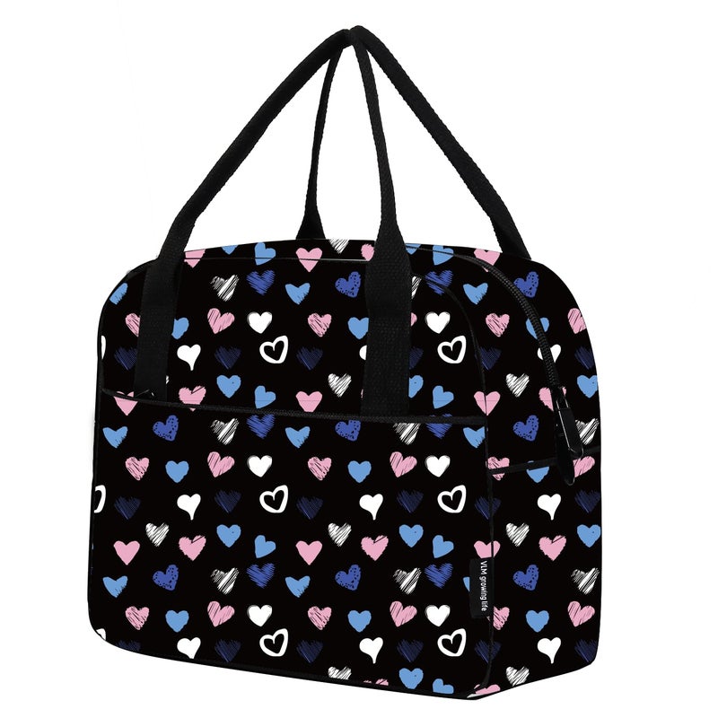 VLM Lunch Bag,Lunch Box for Women Men,Reusable Insulated Lunch Tote,Small Leakproof Cute Lunch Cooler with High Capacity for Work,Picnic,Campin - Image 1
