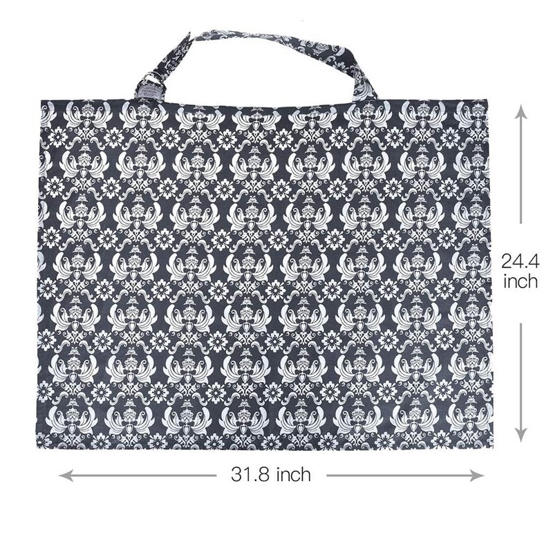 UHINOOS Nursing Cover for Mom Breastfeeding, Baby Privacy Nursing Covers Up Breathable Cotton with Ajustable Hoop for Mother (Grey) - Image 4