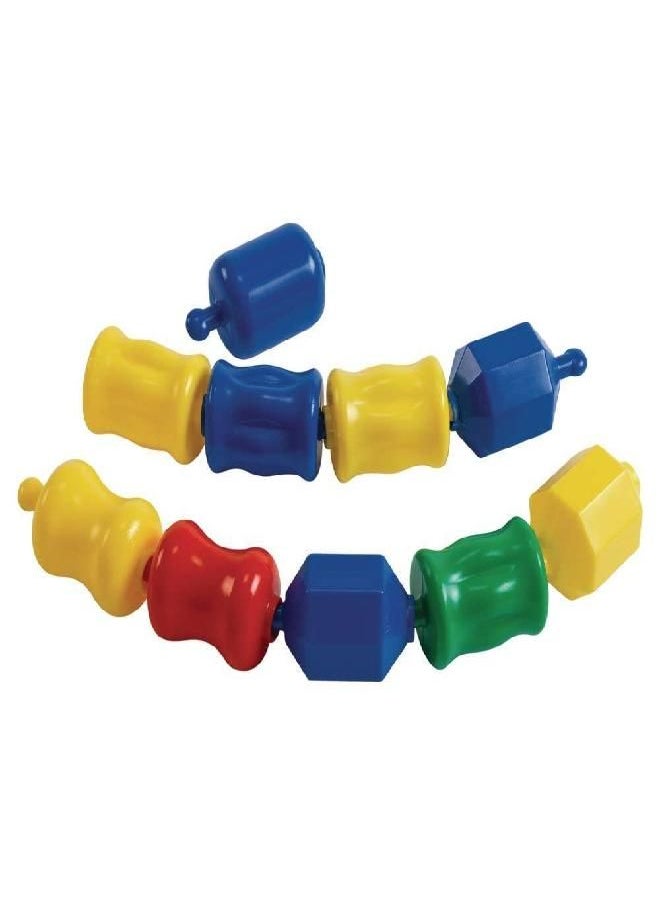 Excellerations Early STEM Toy, Connecting, Fun, Linking, Pop Beads for Toddlers, Snap Lock Beads Set in Storage Bin, Pack of 28 (Item # FUNPOP)