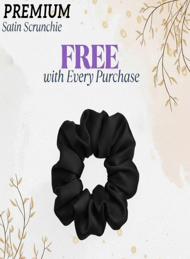 Craftelio Double Layer Satin Bonnet for Sleeping Women & Men | Adjustable Silk Hair Cap for Curly, Natural & Braided Hair | Soft Sleep & Shower Cap | Frizz-Free Night Bonnet Gift Set (Black) - Image 2