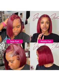 14Inch Burgundy Bob Wig Human Hair 99J 13X4 Lace Front Bob Wigs Human Hair Red Bob Wig Human Hair Hd Lace Front Wigs Glueless Frontal Wigs Human Hair Pre Plucked - pzsku/ZE01B753269FB96C25856Z/45/_/1719064876/3a22f44d-b0eb-45e4-8360-c7743c6b6a28