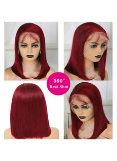 14Inch Burgundy Bob Wig Human Hair 99J 13X4 Lace Front Bob Wigs Human Hair Red Bob Wig Human Hair Hd Lace Front Wigs Glueless Frontal Wigs Human Hair Pre Plucked - pzsku/ZE01B753269FB96C25856Z/45/_/1719064878/54277694-9e5f-44f2-bbce-2b0e1e9c569e