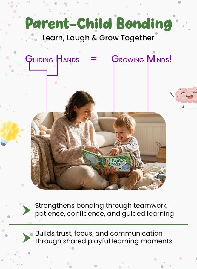 كتاب أنشطة من قماش الفيلت مونتيسوري للأطفال – لوحة ألغاز تعليمية ثلاثية الأبعاد وكتاب تعلم ما قبل المدرسة مع مفاهيم الأبجدية، الرياضيات، الأيام والطقس، لعبة مونتيسوري تعليمية للأطفال، الأولاد والبنات من عمر 3 سنوات وما فوق - Image 3