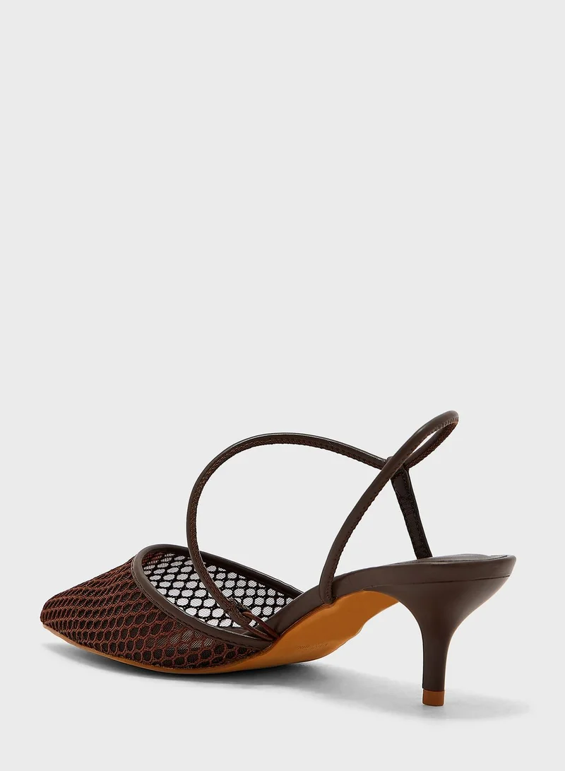 Vincci Ankle Strap Mid Heel Sandals