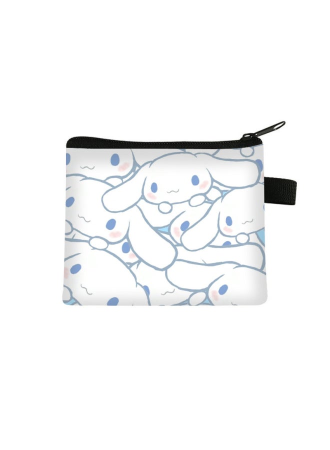 New Cinnamoroll Children's Coin Purse Mini Storage Wallet For Elementary School Students Square Key Portable Card Holder Bag