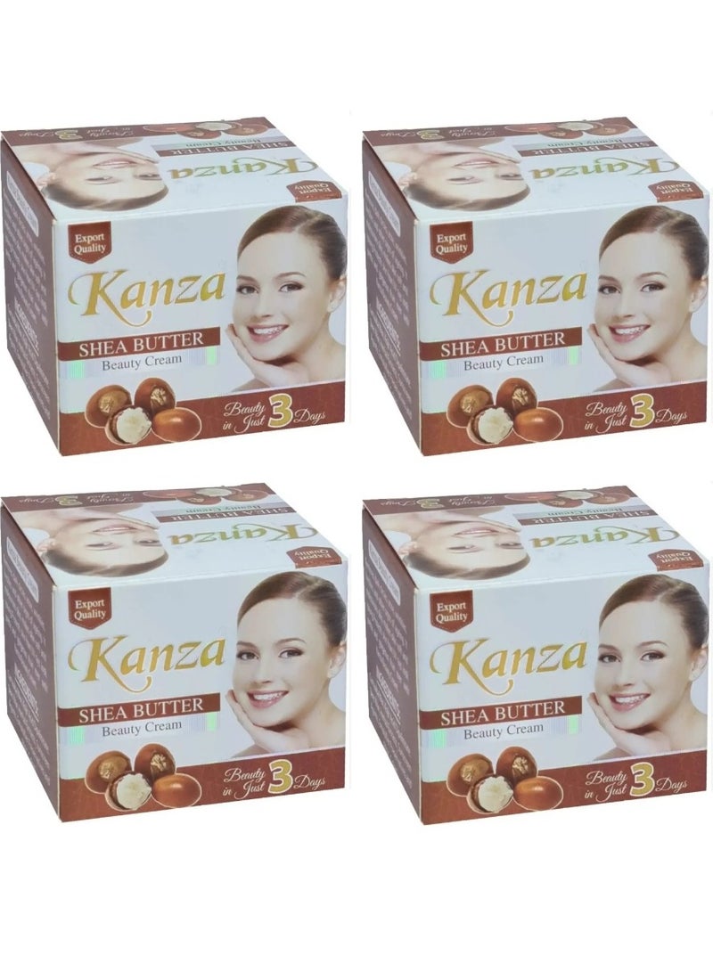 كنزه 4 قطع من كريم الجمال بزبدة الشيا 4*50 جرام - Image 1