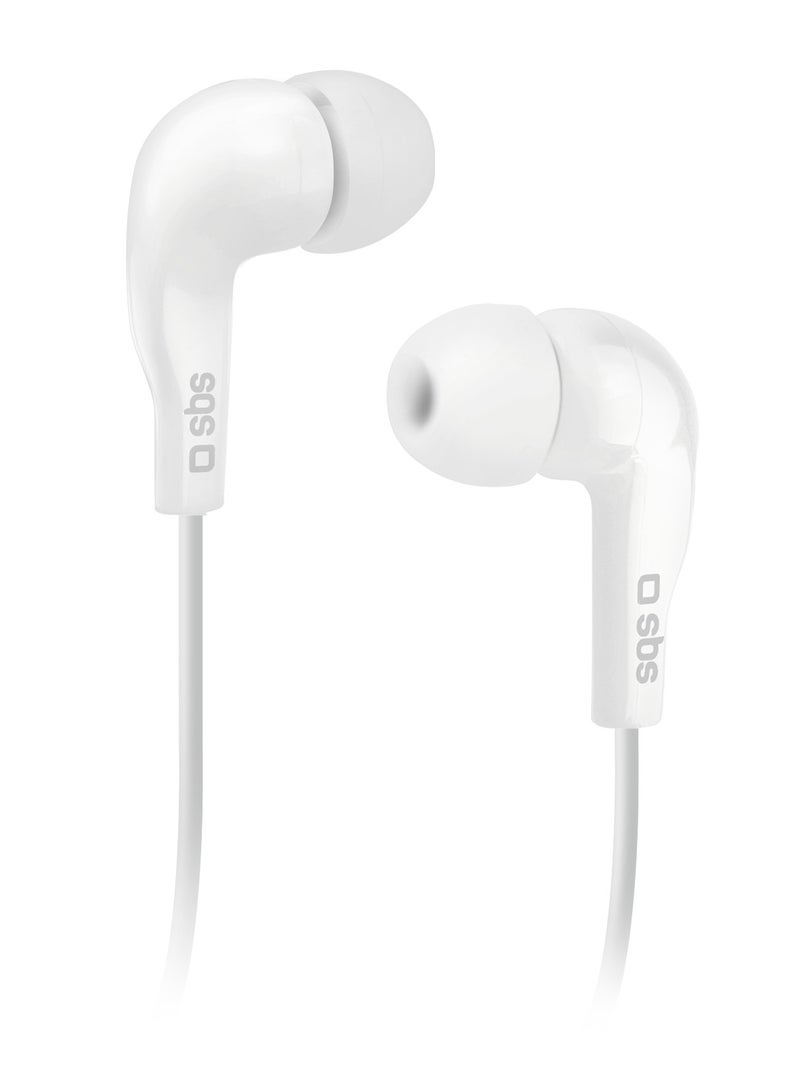 SBS In-ear stereo headset Studio Mix 10, jack 3.5 mm with microphone and  answer button  - Image 1