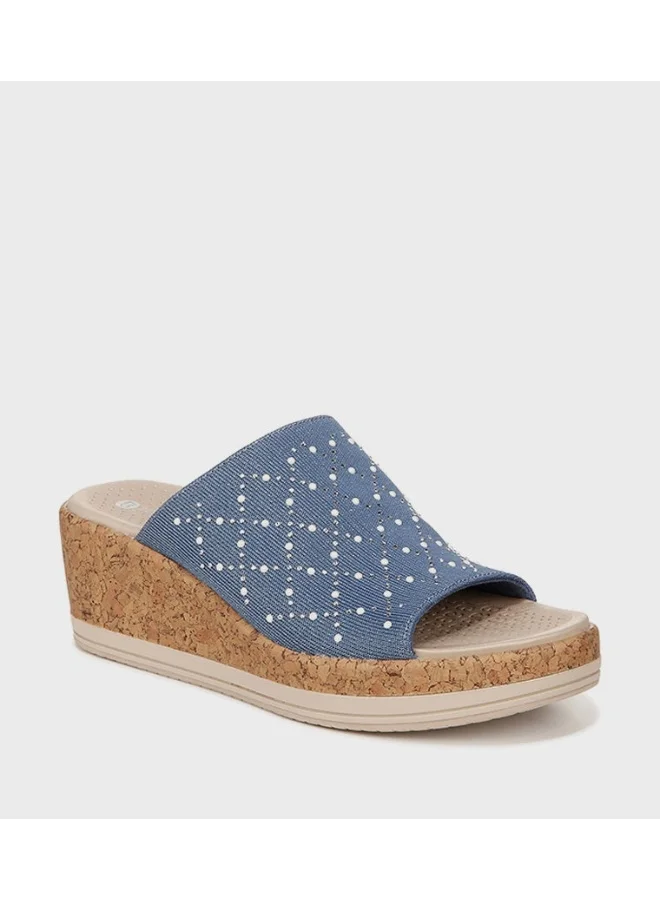 ناتشورالايزر NAROYALL Embellished Open Toe Wedge Sandals