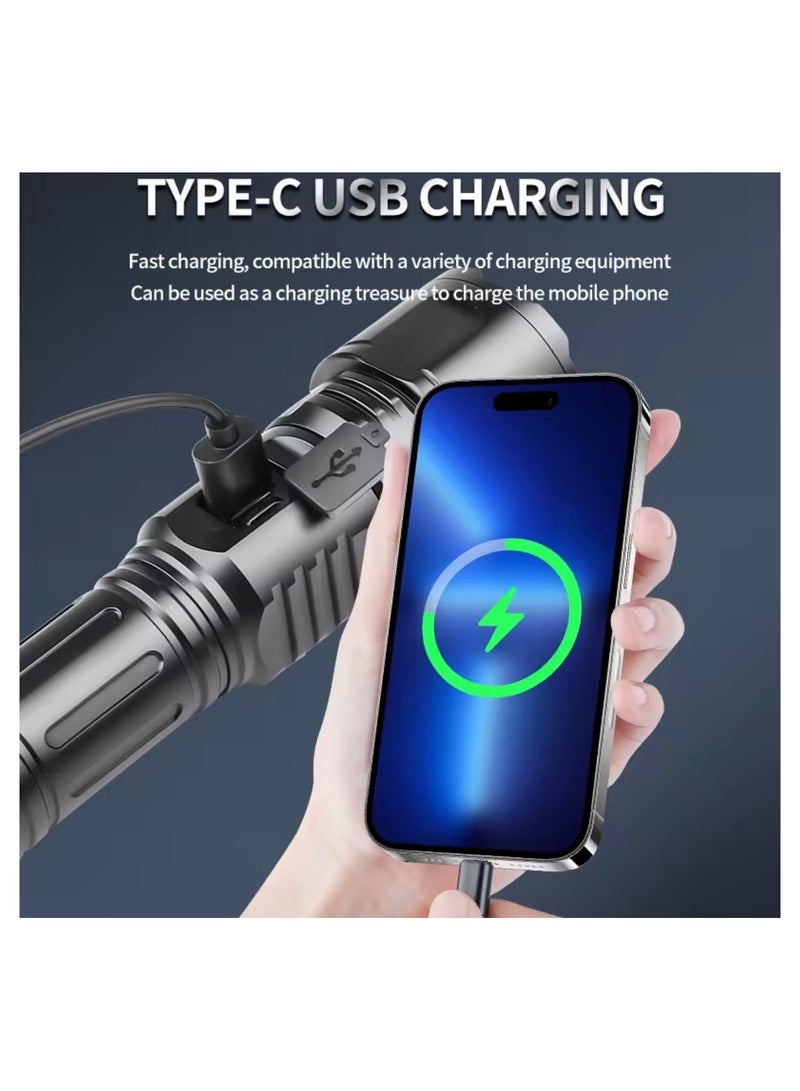 High brightness and powerful 100,000 lumens searchlight with the ability to use a portable power bank and contains a digital display to show the remaining charge - Image 2