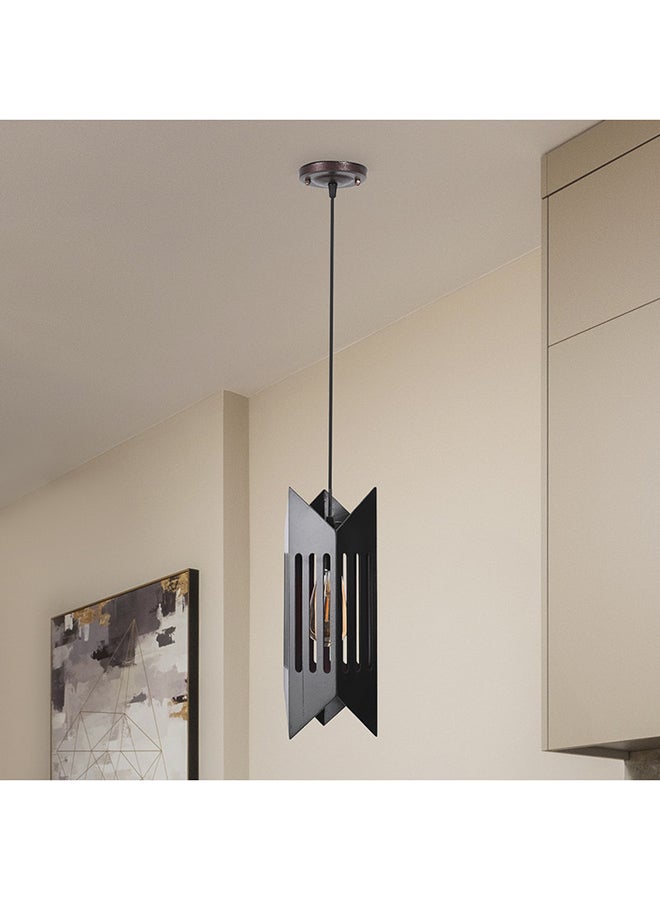 الروضة للإضاءة معلقة ديكوريتف 1 لمبة | حديث ديكور LED E27 معلقة مصباح سقف اضاءة داخلية مصباح معلق دلاية سقف مودرن | مناسبة لأي غرفة | | اللون: بني خشبي | المقاس: 70x14 سم