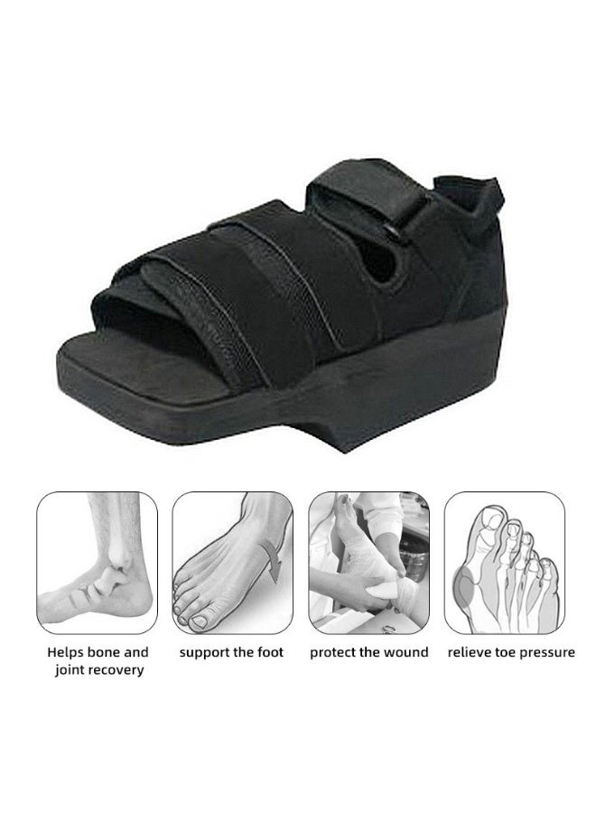Ortho Wedge Shoe with Non-Removable Insole, Supportive Orthopedic Recovery Footwear for Foot & Leg Injury Support - Image 4