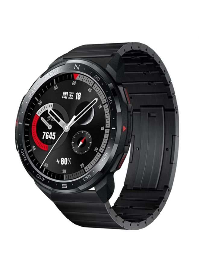 Replacement Strap For Honor Watch GS Pro Titanium Alloy Quick Release Watch Band Black