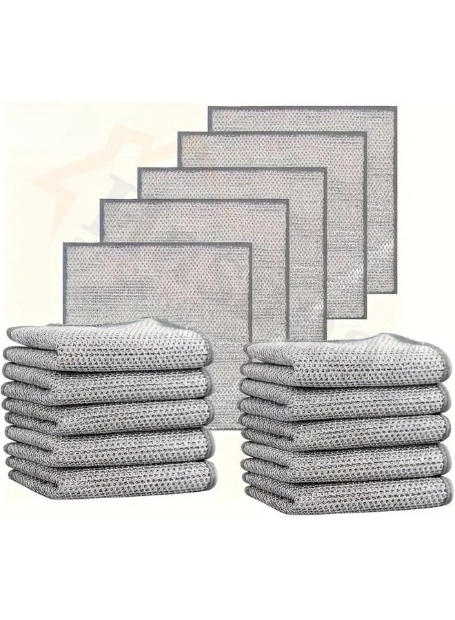 HASANAT ESSENTIALS منشفة هاسانات الأساسية القابلة لإعادة الاستخدام - منشفة ميكرو شبكية غير خادشة لتنظيف المطبخ، غسل الأطباق وإزالة الأوساخ
