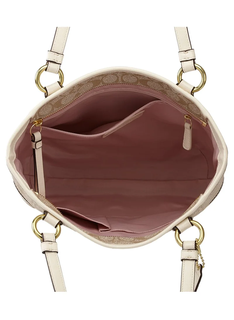 COACH Contrast Jacquard Tote