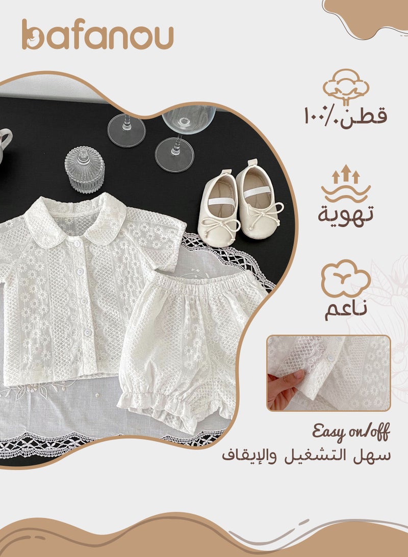 Bafanou Bafanou Baby Boys 100% Cotton Clothing Sets Infant 2Pcs Casual Top 1-5Y Newborn Shortsleeve Shirt Kid Pant  - Image 2