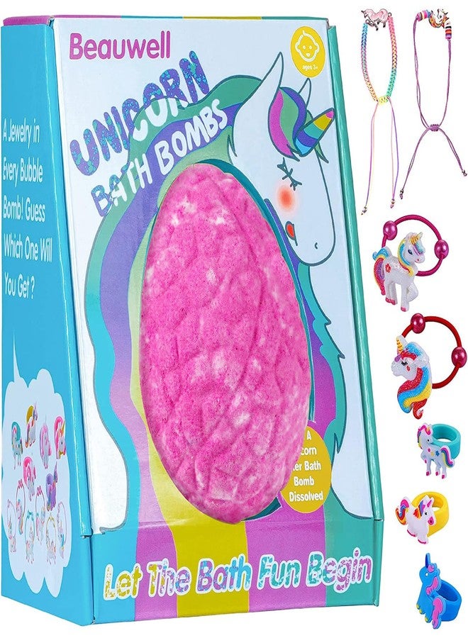Beauwell Bath Bombs for Kids, XXXL Bath Bombs with Surprise Inside Unicorns Gifts for Girls, Natural Organic Kids Bubble Bath, Christmas Stocking Stuffers for Kids Christmas Gifts - Image 1