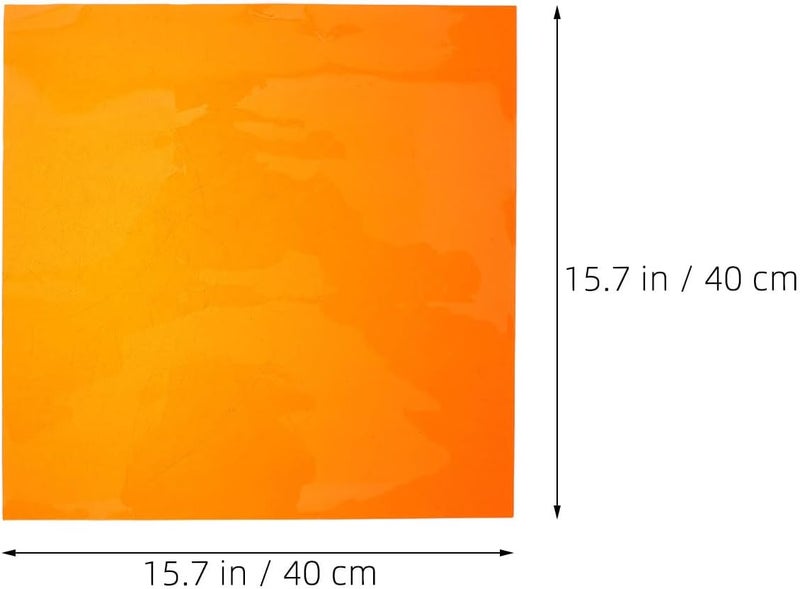 LABRIMP Lighting Gel Filter: Orange Light Gel Filter Sheet Plastic Lighting Film - Square Color Change Anti-Eye Strain for Film Stage - Image 2