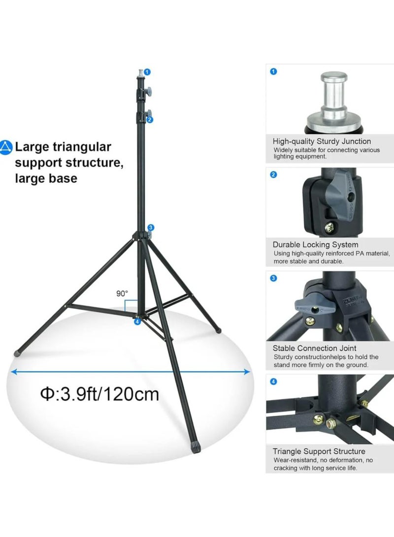 ني فو حامل ثلاثي القوائم محمول NP-9988، حامل إضاءة فيديو قابل للطي، حامل إضاءة استوديو، حامل إضاءة فيديو قابل للتعديل للاستوديو والتصوير الفوتوغرافي - Image 5