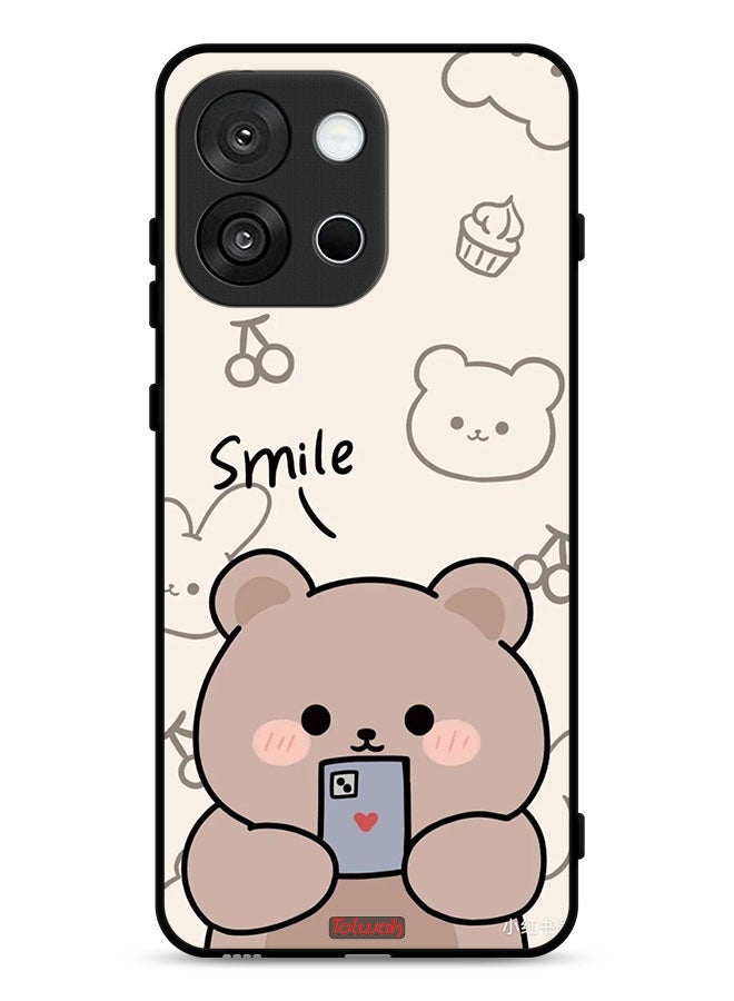 Tolwak OnePlus 13T Protective Case Cover Smile Bear Art - Image 1