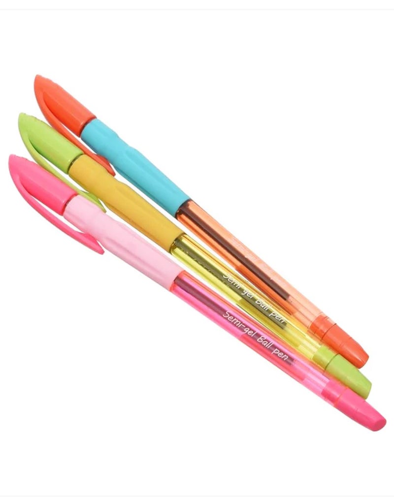 M&G Semi-Gel Pen Multicolour Blue Ink Item Number 629R3 (Assorted Colors) - Image 2