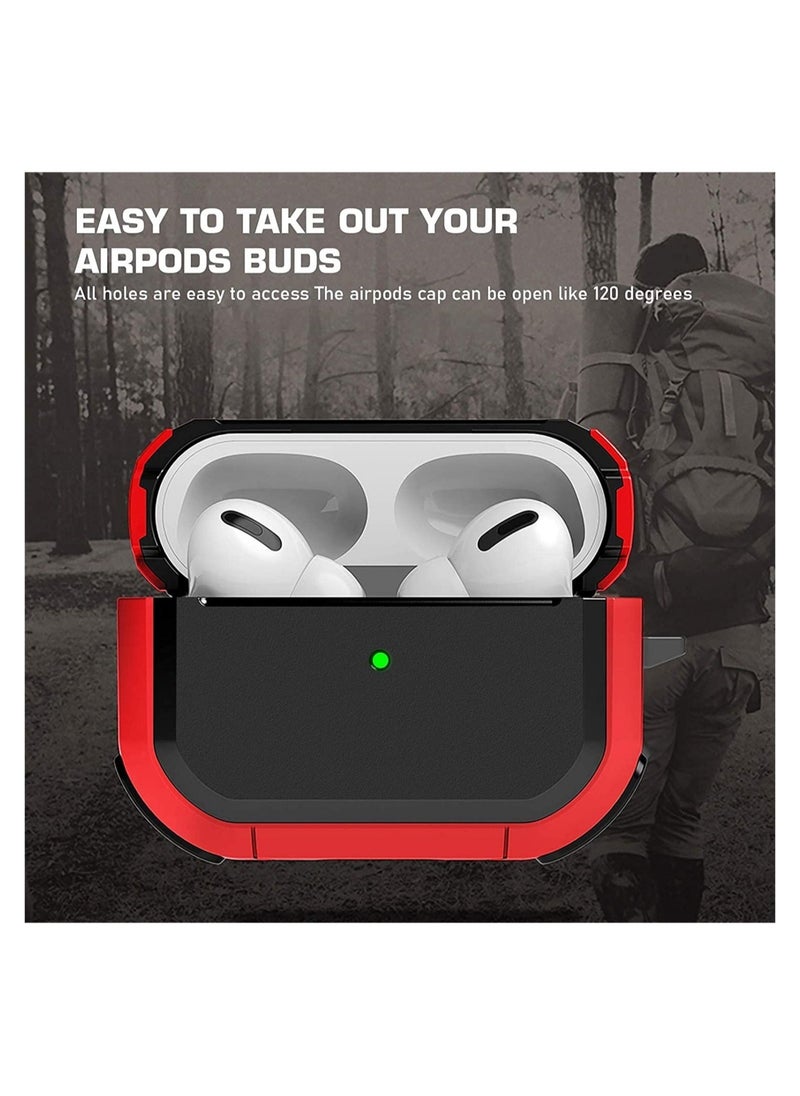 ELTRAZONE AirPods Pro Case Cover with Keychain Full Protective Shockproof Soft TPU Accessories Skin Compatible for Apple Airpods Pro Case for Women Men Girls Boys Front LED Visible - Image 2