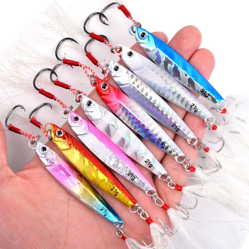 Aorace 10pcs 28G Saltwater Fishing jigs Speed Jigging Slow Jigging Pitching Lures Artificial Lures - Image 2