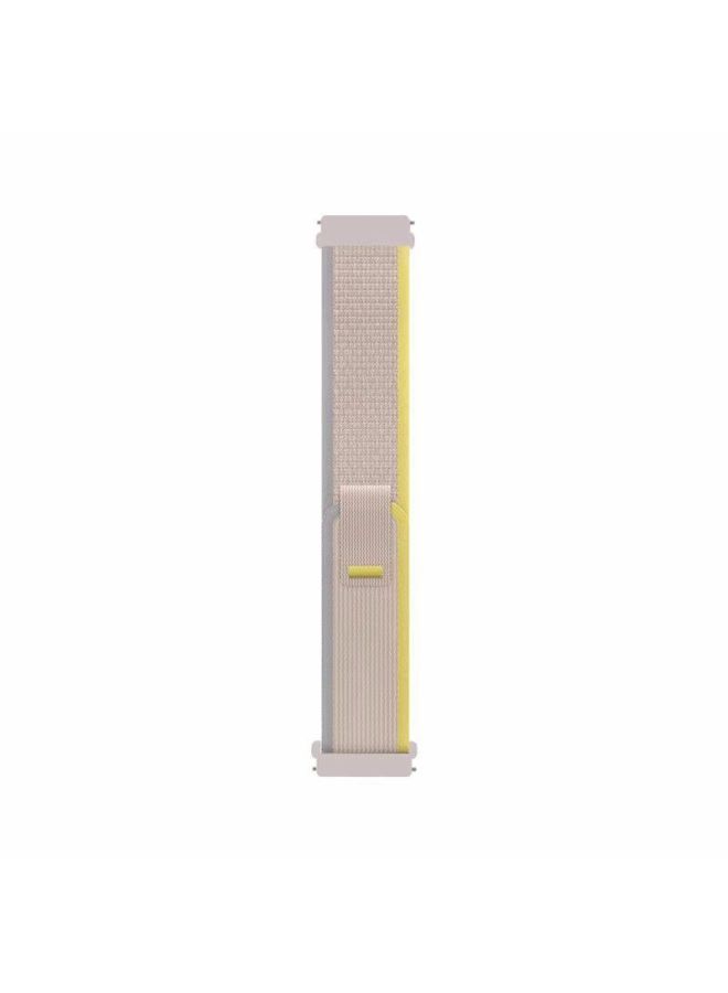 For Millet Watch S1 Pro S2 S3 Strap Wild Track Loop Sports Color2 Wrist Strap-Color:Wild Diameter Loop Type-yellow With Beige-xiaomi Color Sports Version  - Image 1