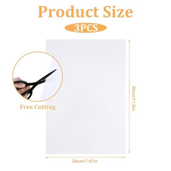 Sliverdew 3 Pack Light Diffuser Sheet Adhesive Sticker Soften Light Diffuser Film Led Dimming Film Thick 8.2X11.8Inches - Image 5