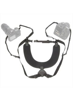 OP/TECH USA Dual Harness 3/8" X-Long - Interchangeable Camera Harness with Quick Disconnects and Control-Stretch Backing  - Image 1