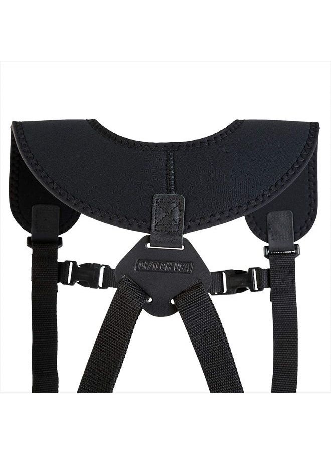 OP/TECH USA - Dual Harness 3/8" X-Long - Interchangeable Camera Harness with Quick Disconnects and Control-Stretch Backing - Image 1