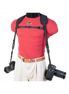 OP/TECH USA Dual Harness 3/8" X-Long - Interchangeable Camera Harness with Quick Disconnects and Control-Stretch Backing  - Image 2