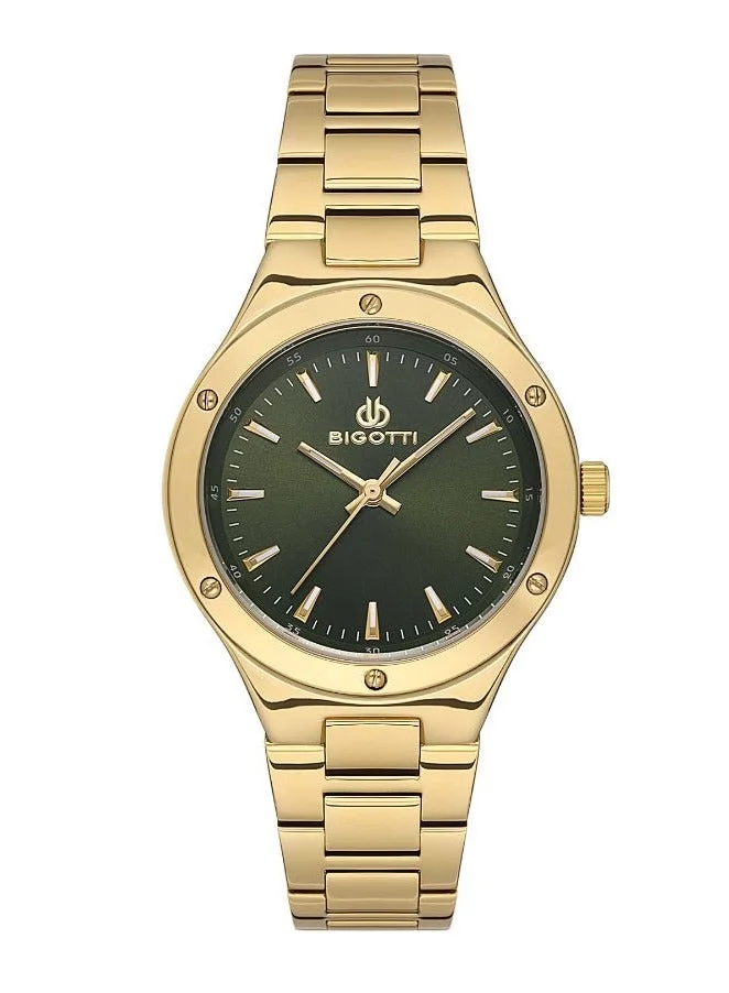 BIGOTTI Bigotti - Quotidiano Women Watch | Stainless SteelBrass Case | Analog | Round Dial | Mineral Glass | Japanese Quartz | Water Resistant 30 Meters