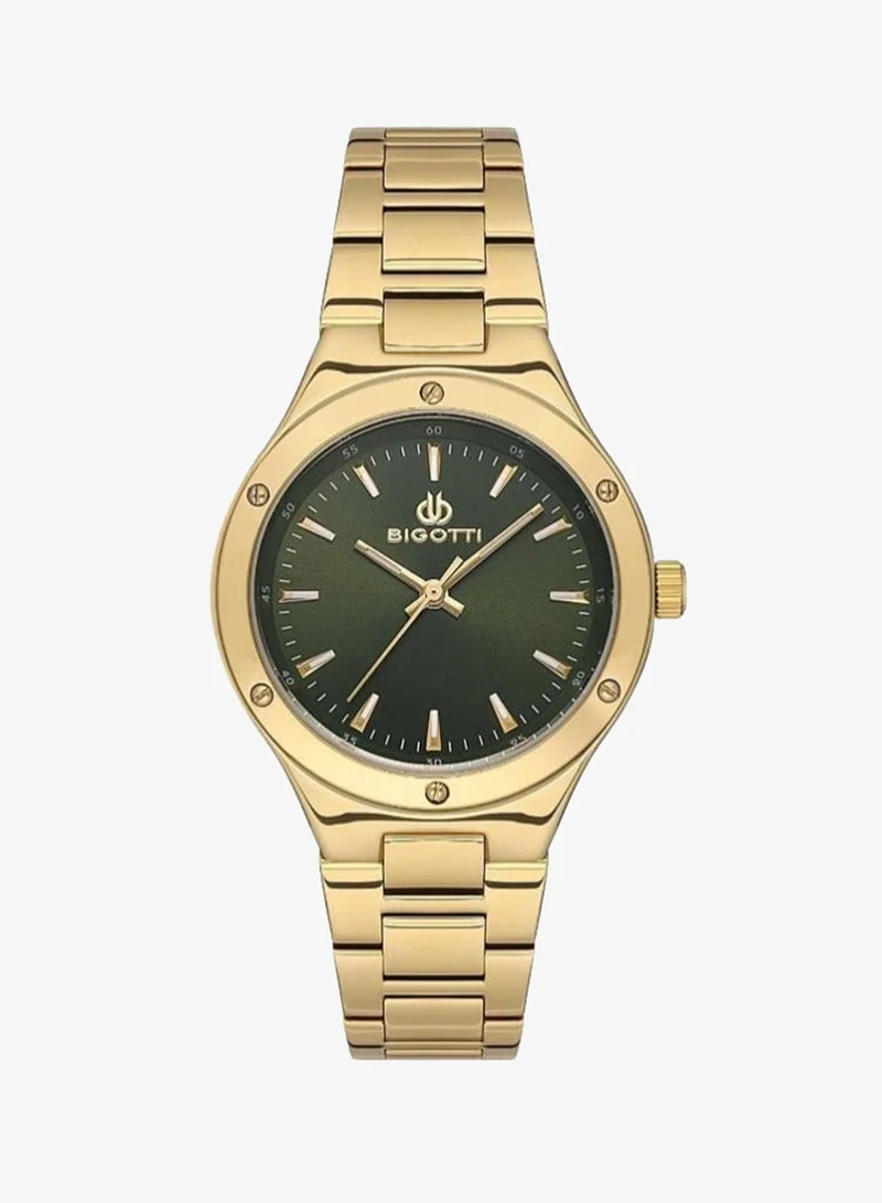 BIGOTTI Bigotti - Quotidiano Women Watch | Stainless SteelBrass Case | Analog | Round Dial | Mineral Glass | Japanese Quartz | Water Resistant 30 Meters