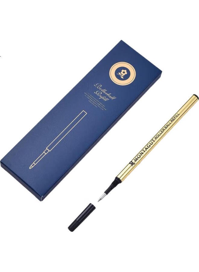 Montagut Signature Ballpoint Pen, Metal Spiral Pattern, Rotating Refill, Paper Box Packaging, Single Pen, Black, 0.5Mm - Image 2