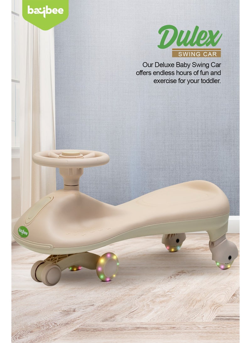 Baybee Betsy Ride on Car Swing Car for Kids, Twister Magic Ride on Kids Car with PU Led Wheels, Music | Push Ride on Toy Baby Car | Ride on Magic Car for Kids to Drive 3 to 8 Years Boy Girl (Pink) - Image 2