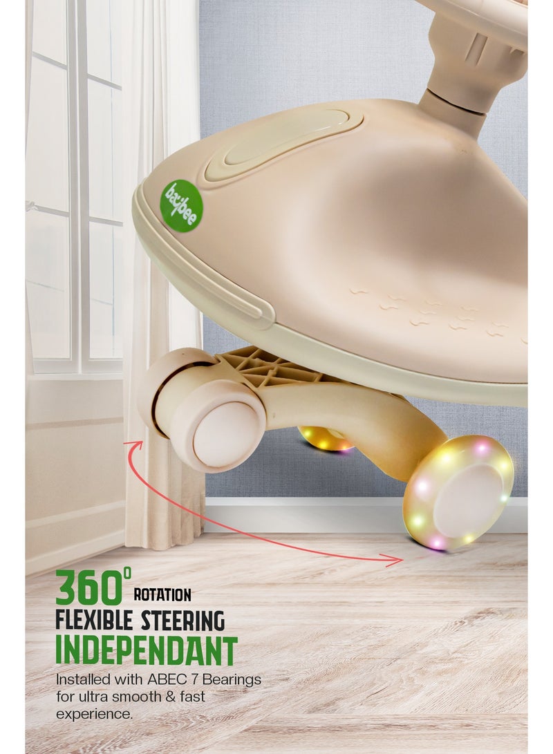 Baybee Betsy Ride on Car Swing Car for Kids, Twister Magic Ride on Kids Car with PU Led Wheels, Music | Push Ride on Toy Baby Car | Ride on Magic Car for Kids to Drive 3 to 8 Years Boy Girl (Pink) - Image 5