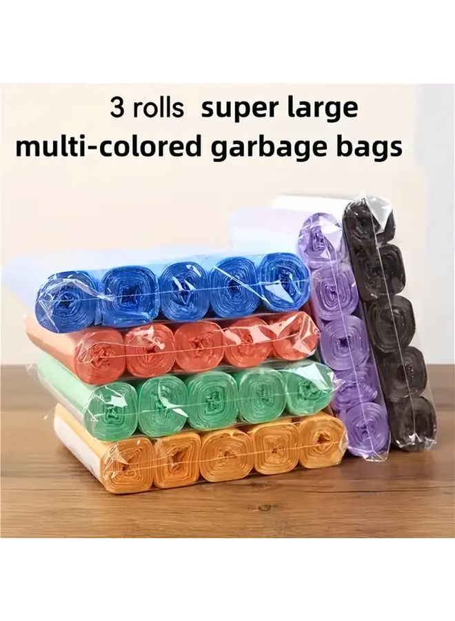 Extra Large Leak Proof Trash Bags 3 Rolls Random Color Durable Odorless For Kitchen Bathroom Office Outdoor - Image 4