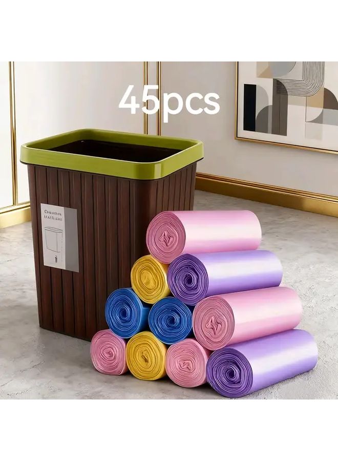 Extra Large Leak Proof Trash Bags 3 Rolls Random Color Durable Odorless For Kitchen Bathroom Office Outdoor - Image 1