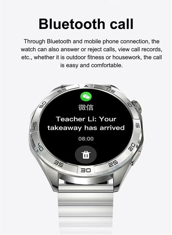 Rollstimi Men’S Smart Watch With Steel Band