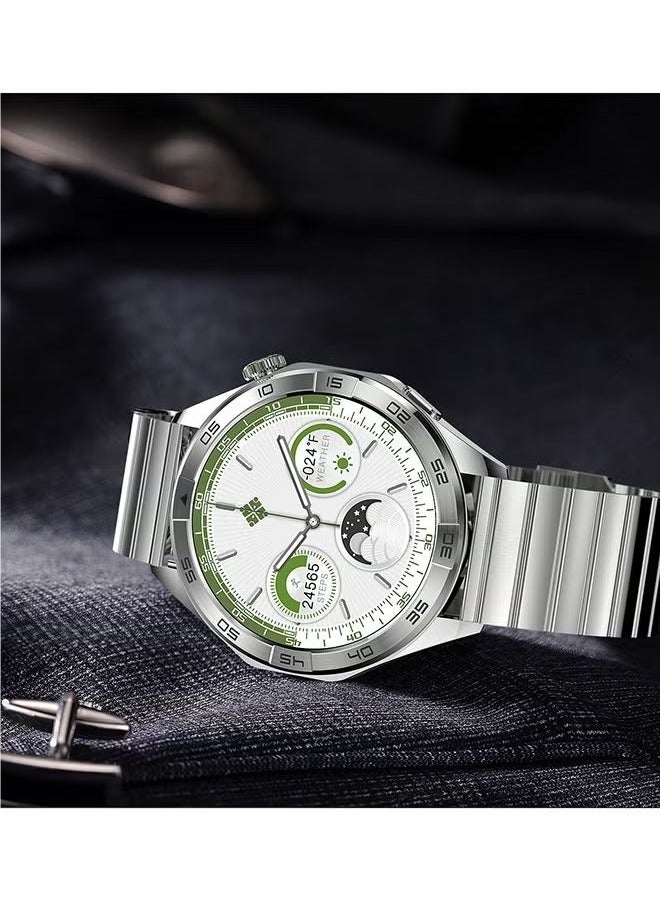 Rollstimi Men’S Smart Watch With Steel Band