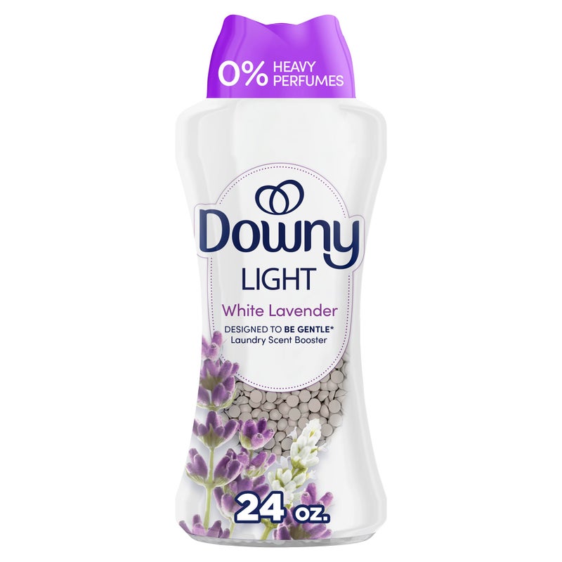 Downy Light Laundry Scent Booster Beads, White Lavender Scent, 24.0 OZ, In-wash fabric beads designed to be gentle with a light boost of scent, No Heavy Perfumes - Image 1