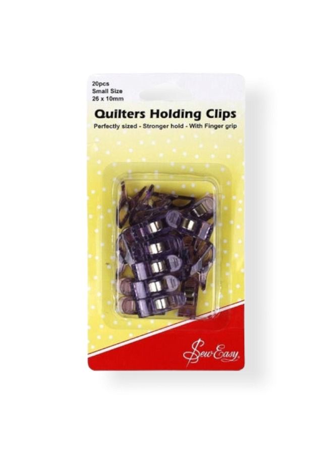 Sew Easy 20 Pieces Quilters Holding Clips 26X10 Millimeter Perfectly Sized Strong Hold With Finger Grip - Image 4