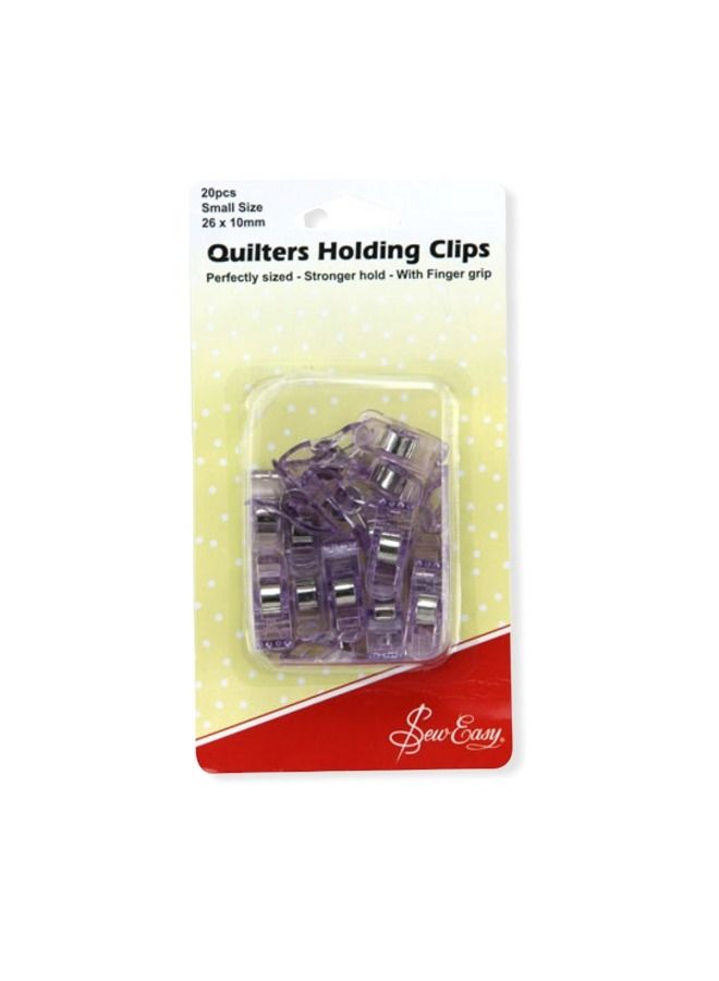 Sew Easy 20 Pieces Quilters Holding Clips 26X10 Millimeter Perfectly Sized Strong Hold With Finger Grip - Image 3